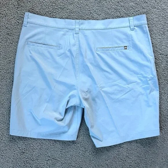 Travis Mathew Golf Chino Stretch Shorts Blue - Sz. 40 Men's Excellent Condition - Picture 9 of 10